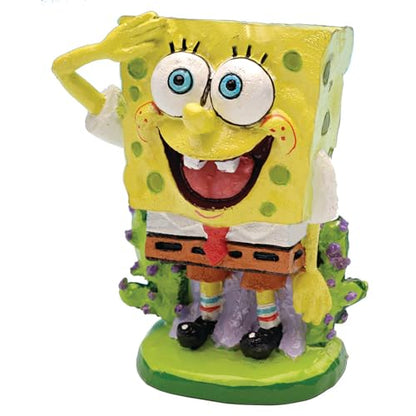 Penn-Plax Spongebob and Pineapple House Aquarium Ornament | 2 Piece Set | Great for Fresh or alt Water Tanks