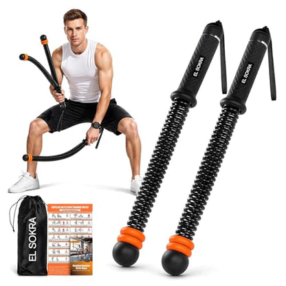 Cordless Battle Ropes (29.5"L x 1.5"W x 1.5"H), Weighted Gym Rope