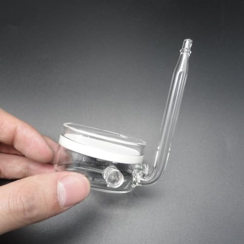 Pollen Glass CO2 Diffuser with U-Shape Connecting Tube for Aquarium Planted Tank (2" for 50-80 US gallons)