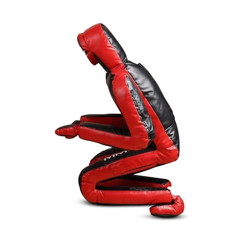 BJJ Wrestling Grappling Self Defense Training Vinyl Dummy, Unfilled - color: Red, size: 48 inch|120cm|4 Feet