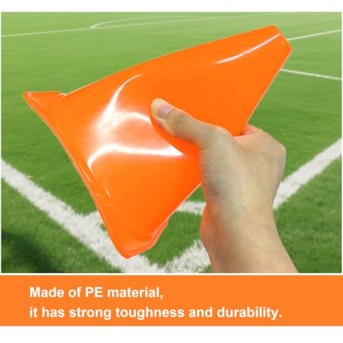ANSLYQA Soccer Cones 9 Inch 20 Pack - color: 5 Colors