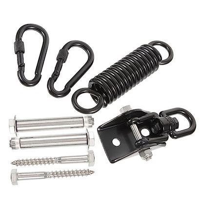 Heavy Bag Hanger Set Stainless Steel Suspension Hooks for Boxing Hammocks Outdoor Use Adjustable Heavy Duty Shock Absorbing Design for Home Gym Playground