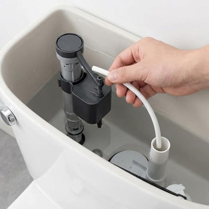 Universal Toilet Refill Tube Hose Pipe Replacement, 11.6 Inch Rubber Water Line, 3 Pack - color: Transparency