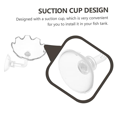 BESPORTBLE 2pcs Shrimp Feeding Bowls Compact Food Serving Trays for Fish Tank for Freshwater Aquariums Shrimp Dish Feeder Space-Saving Design