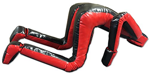 Deluxe MMA Grappling/ Jiu Jitsu/ Ground & Pound Dummy 3.0 - Youth or Adult - color: Adult (Filled) Black/Red
