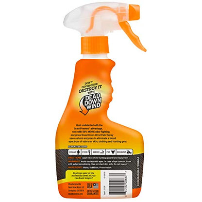 Dead Down Wind Evolve 3D Field Spray, Unscented Hunting Spray for Odors, Hunting Accessories, Clothes, and Gear, 12oz Refill & Spray Bottle