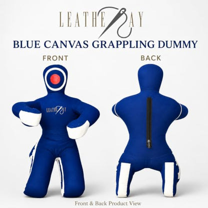 Jiu Jitsu Judo Punching Bag Grappling Dummy Blue -Unfilled - size: 70 inches (6 ft)