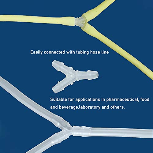 Plastic Barb Equal Y Tee 5/8" hose ID Polypropylene pipe connectors Plastic Joint Splicer Mender Adapter Union Boat Water Air Aquarium O2 Fuel (pack of 3) - size: 5/8 Inch, style: Pack of 3