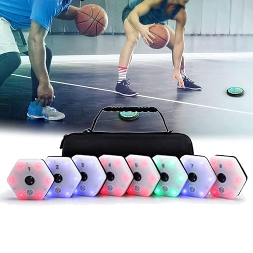TsoLay Reaction Training Lights Kit, Hand-Eye Coordination Reflex Training Pods with App Control, 270° Wide-Angle Sensors, Smart Brightness for Speed, Agility, Reflex and Cognitive Drills