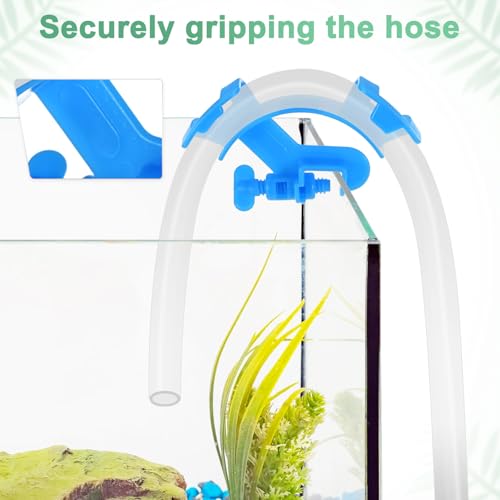 M METERXITY 6-Pack Aquarium Water Pipe Clamp, ABS Plastic Adjustable Aquarium Tube Holder Fish Tank Hose Holder Fixed Clamp Fixing Clip for 12-16mm Hoses Aquarium Equipment Accessories