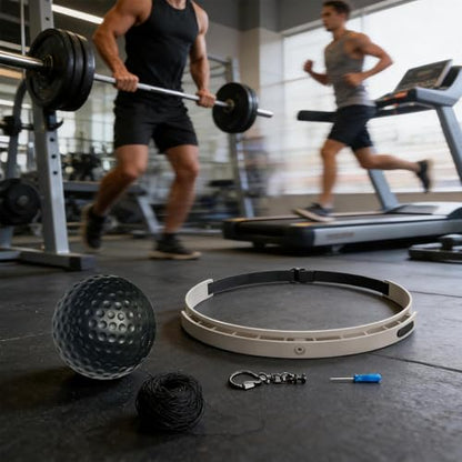 Boxing Reflex Ball Headband Set Reaction Fitness - color: black soft ball