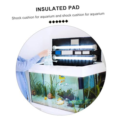 Toddmomy 5pcs Fish Tank Insulated Pad Thick Non-Skid Cushion for Aquarium Heat Preservation and Shock Absorption Black Non- Mat for Fish Tanks