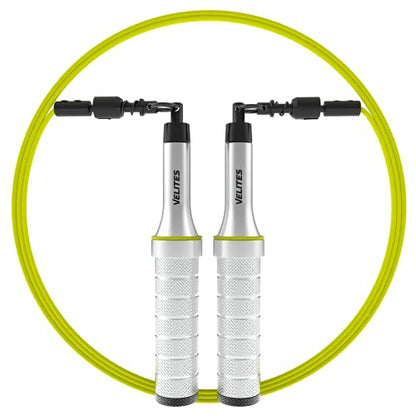 Velites Earth 2.0 Official CrossFit Games Jump Rope, Double Unders - color: Silver