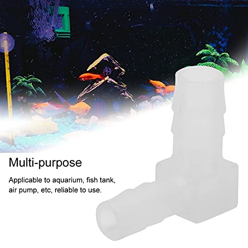 20PCS 90 Degree Elbow Hose Barb, 90 Degree Elbow Barb Fitting, Aquarium Air Valve Connector Tubing for Fish Tank Pond Air Line, Aquarium Elbow Air Pump Pipe Adapter