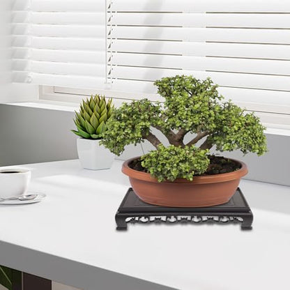 NUOBESTY Rectangular Plastic Flowerpot Base and Aquarium Stand for Indoor Plants, Multi-purpose Fish Tank Holder with Sturdy Plastic Material, Suitable for Living Room and Garden Display