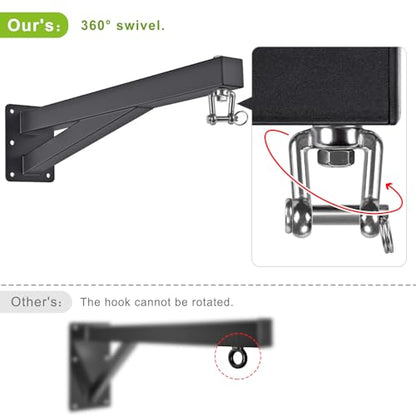 SELEWARE Wall Mount Heavy Bag Hanger Heavy Duty Punching Bag Hanger - color: 24" Heavy Bag Hanger