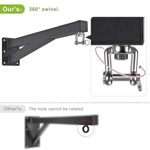 SELEWARE Wall Mount Heavy Bag Hanger Heavy Duty Punching Bag Hanger - color: 24" Heavy Bag Hanger