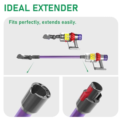 Replacement Extension Wand Tube Compatible with Dyson V15 V11 V10 V8 V7, Quick-Release 28.7-Inch Vacuum Extension Attachment for Daily Home Cleaning, Purple - color: Purple