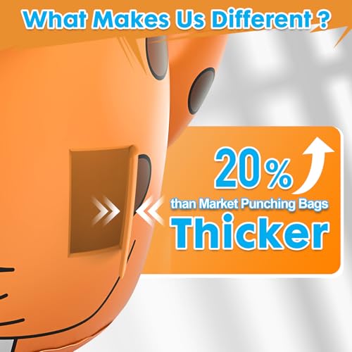 Inflatable Dinosaur Punching Bag for Kids, 47" Toddler Blow up Bop Bag for Ages 3-14, Children Boxing Toys & Gifts with Bounce-Back Action