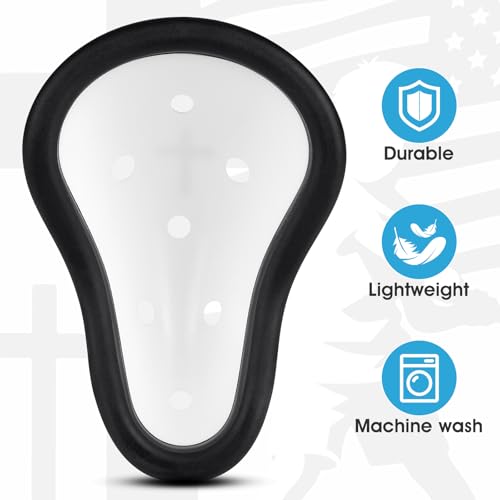 Athletic Cup Support Football Baseball Cup Protective Supporter Sports Protection for Rugby Comfort Fit MMA Lightweight with Cross Design - size: Large