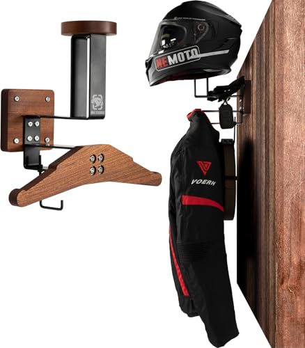 ONETIGRIS Tactical Gear Wall Mount, Heavy Duty Helmet & Plate Carrier Rack - color: Sapele