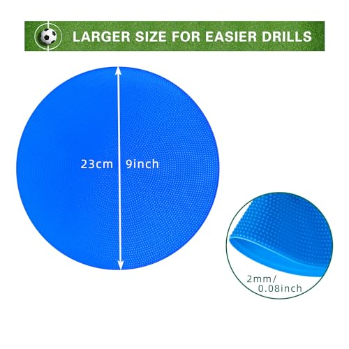 Poly Spots Spot Markers 4 Inch & 9 Inch Multicolor Floor Dots - style: 9inch 36pcs