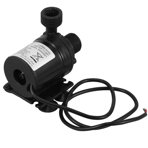 LIFKOME Mini Submersible Water Booster Pump Dc 12v with Ceramic Shaft and Suction Cup, Small Automatic Fountain and Aquarium Water Pump for Marine and Irrigation Use