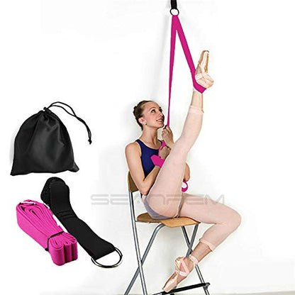 Yoga Stretch Strap - to Improve Leg Stretching - Perfect Home Equipment for Ballet, Dance, Warm upand Gymnastic Exercise - Excellent Gift for Your Friends, Children, and Loved Ones - color: Rose