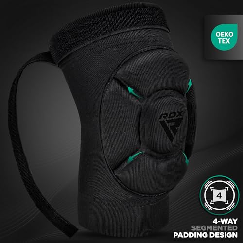 RDX Elbow Pads, Muay Thai MMA Kickboxing Sparring Elbow Guard, Martial Arts Striking Protection,Wrestling Basketball Adjustable MTB Volleyball Compression Padded Sleeve, Men Women - color: Black Black, size: X-Large