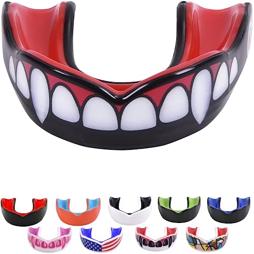 ORAL MART Pro Mouth Guard for Sports (Adult) - Football, MMA, Boxing, BJJ - color: Fangs / Vampire