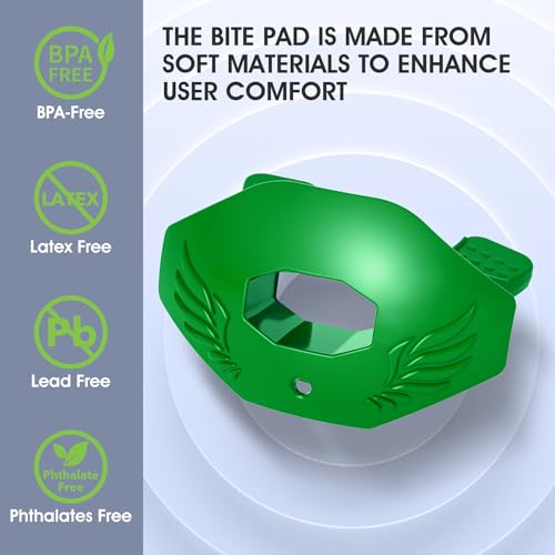 2Pcs Youth Football Mouthguard,Football Mouthpiece with Strap,No Boil. - color: Green