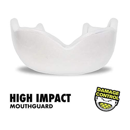 DAMAGE CONTROL High-Impact Sports Mouth Guard – White 2.0 - color: White 2.0, size: Adult
