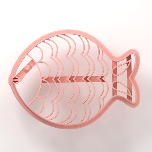GOTO CLAY TOOLS Trinket Fish Cutter for Polymer Clay, Fish Trinket Dish Cutter, 4 inch Length, Embossed Polymer Clay Cutters, Sharp Edge TR-Fish