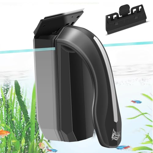 AQQA Aquarium Magnet Glass/Acrylic Cleaner,Fish Tank Cleaner Brush,Magnetic Algae Scrapers Cleaning Tools with 2 Detachable Scrapers,Floating Freshwater Saltwater (XL)