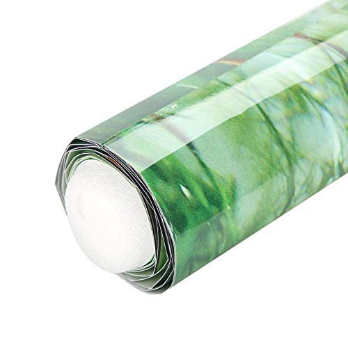 Zerodis PVC Aquarium Background Poster,Water Grass PVC Adhesive Static Aquarium Wallpaper Background(122 * 46cm)