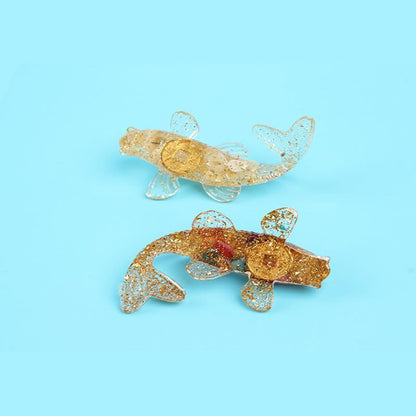 Opexicos 4Pcs Decorative Crystal Gravel Drop Glue Fish Shape Small Ornaments Gift Ornaments Fish Tank Aquarium Pool