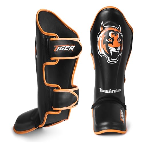 Shin Guards for MMA, Muay Thai, Kickboxing, Leg Instep Protection, Sparring, Training, Karate, Boxing, Taekwondo, Unisex - size: Medium