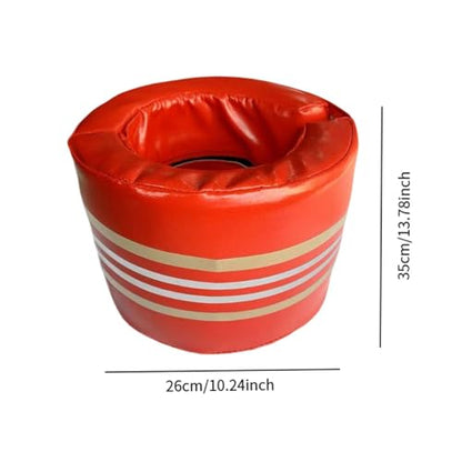 Boxing Strike Pads Equipment PU Leather Training Gear Professional Kicking Striking Pad Kick Shield for Martial Arts - color: Red