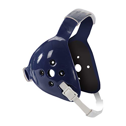 Matman Halo Adult Wrestling Headgear for Men | Old-School Hard Shelled Wrestling Ear Guard for BJJ, MMA, & Grappling | Low-Profile Design - color: Navy