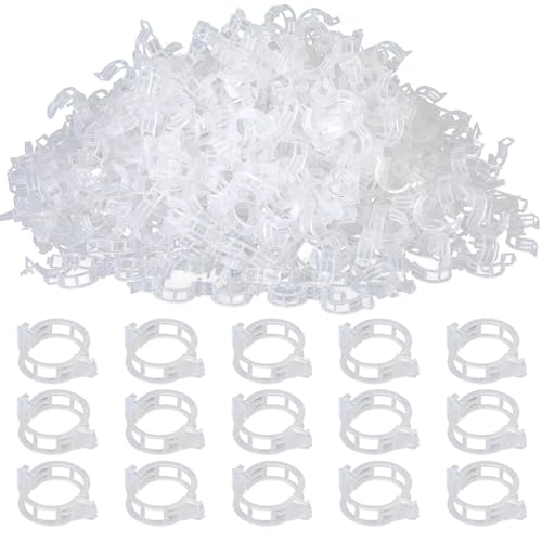 100PCS Plant Support Clips, Tomato Clips, Vine Clips for Climbing Plants to Prevent Tomatoes from Pinching or Falling Off - color: White 100pcs