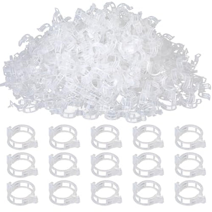 100PCS Plant Support Clips, Tomato Clips, Vine Clips for Climbing Plants to Prevent Tomatoes from Pinching or Falling Off - color: White 100pcs