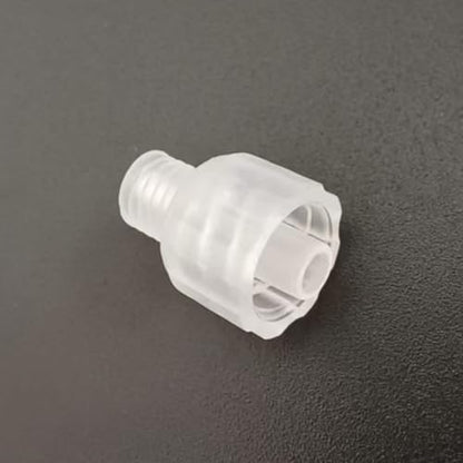 25PCS Threaded to Male Luer Fitting Luer Lock 1/4-28 UNF Male Thread Plastic Connect Adapter PP for Laboratory Biochemical Analytical Instruments, Food Machinery, Aquarium Equipment