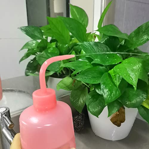 Valchoose 250ml Pink Squeeze Wash Bottles, Angled Nozzle Container,2 Pack - color: Pink, size: 2x250ml