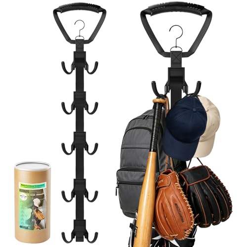 Hockey Equipment Drying Rack with 5 Rotatable Hooks