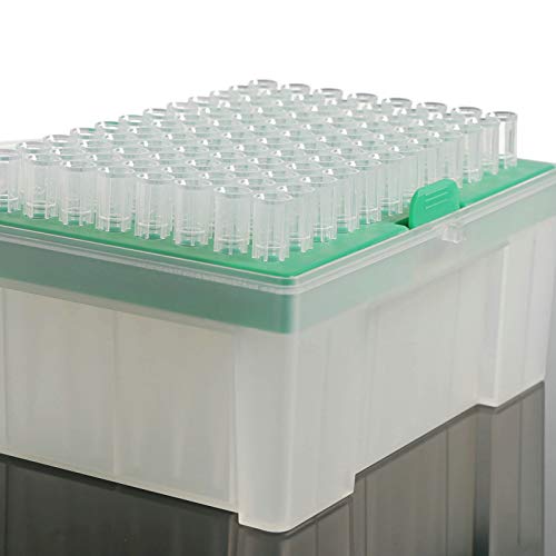 200ul Pipette Tips - Universal Pipette Tips - Racked,RNase/DNase Free & Pyrogen Safe, 96 Tips/Rack Pk x 10 Racks（960 Tips） (200ul - Clear) - size: 200ul - Clear