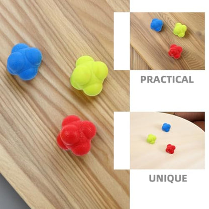 6 Pack Hexagon Reflex Training Balls for Fitness and Reflex Training