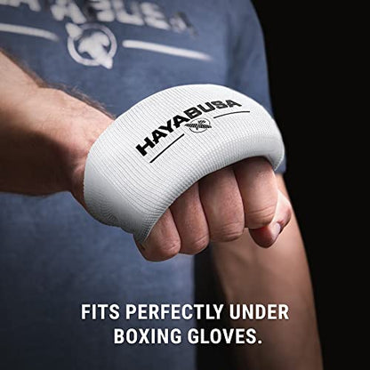 Hayabusa Boxing Knuckle Guards - color: White, size: Small-Medium