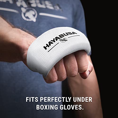 Hayabusa Boxing Knuckle Guards - color: White, size: Large-X-Large