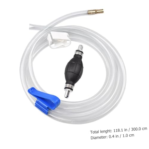 Cabilock Manual Suction Siphon Pump Hose for Vehicle Oil and Water Transfer, Practical Guide Oil Tube for Car Fuel, Aquarium Water Suction and Home Use