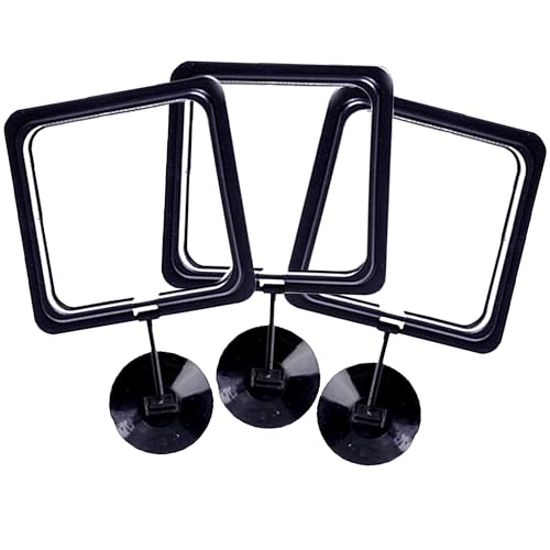 SunGrow Fish Food Feeding Ring, Stop Water Turbulence from Washing Food & Floating Plants into Filtration System, Suitable for Flakes & Floating Fish Pellets (3 Pieces)